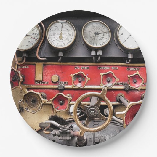 STEAM TRAINS ペーパープレート (正面)