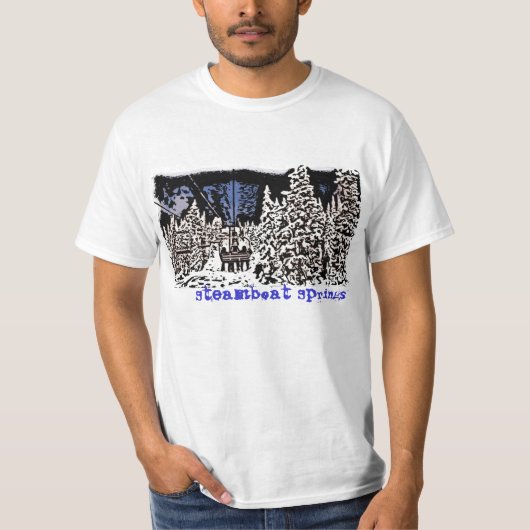 Steamboat Springsのdecoの人のワイシャツ Tシャツ (正面)