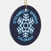 Steamboat Springs、コロラド州 セラミックオーナメント (右)
