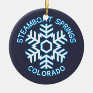 Steamboat Springs、コロラド州 セラミックオーナメント