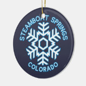 Steamboat Springs、コロラド州 セラミックオーナメント (左)