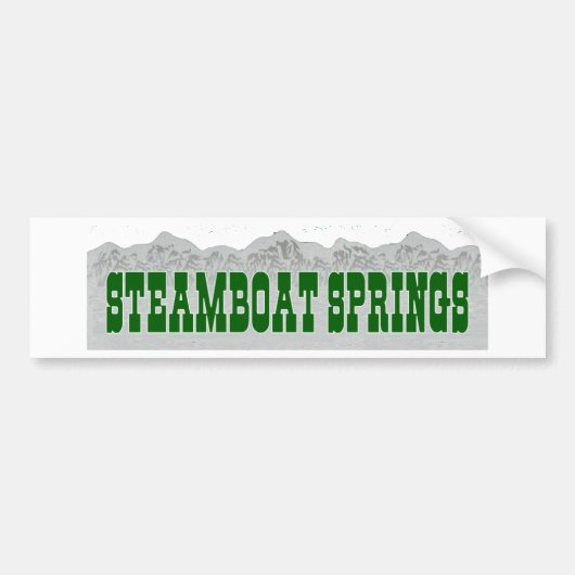 Steamboat Springs バンパーステッカー (正面)