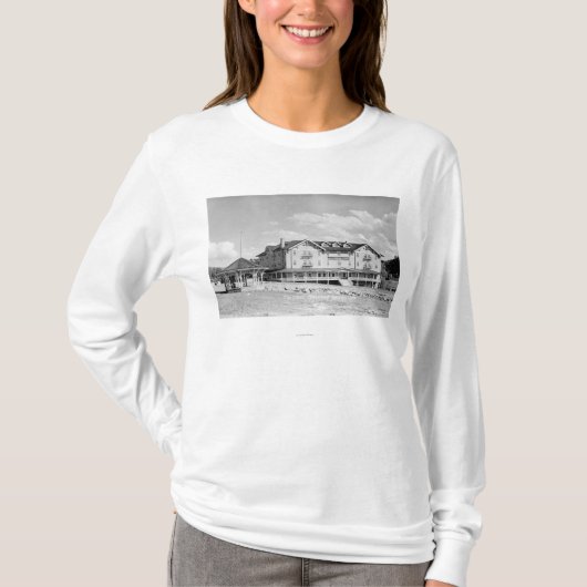 Steamboat Springs、COロッジおよび小屋Photograp Tシャツ (正面)
