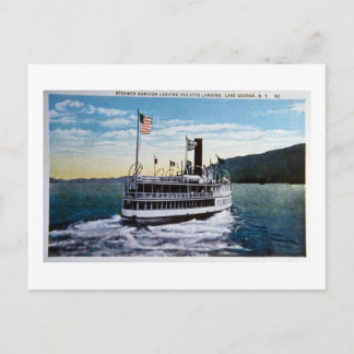 Steamer "Horicon"、ニューヨーク州ジョージ湖 ポストカード