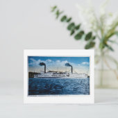 Steamers Ticonderoga and Vermont, Burlington, VT ポストカード (スタンド正面)