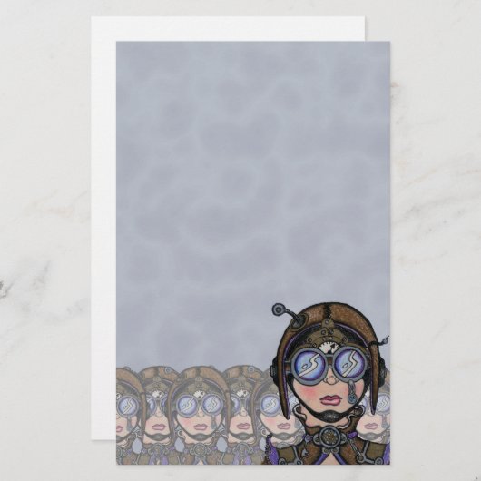 Steamface #1 Steampunkの文房具 便箋 (正面/裏面)