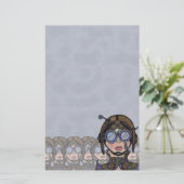 Steamface #1 Steampunkの文房具 便箋 (スタンド正面)