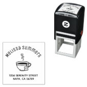 Steaming Cup of Tea Arch Address セルフインキングスタンプ (インサイチュ)