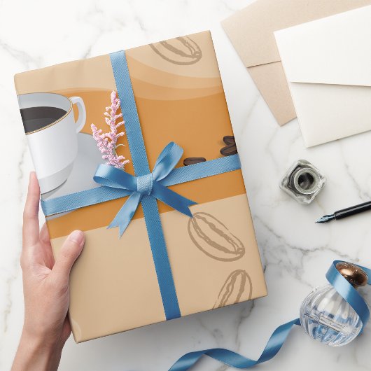 Steaming Hot Coffee ラッピングペーパー