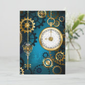 Steampunターコイズの背景(ギア) アドバイスカード (スタンド正面)