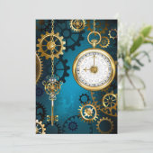 Steampunターコイズの背景(ギア) カード (スタンド正面)
