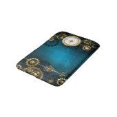 Steampunターコイズの背景(ギア) バスマット (アングル)