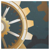 Steampunターコイズの背景(ギア) ファブリック (クローズアップ)