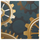Steampunターコイズの背景(ギア) ファブリック (見本)