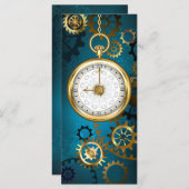 Steampunターコイズの背景(ギア) メニュー (正面/裏面)