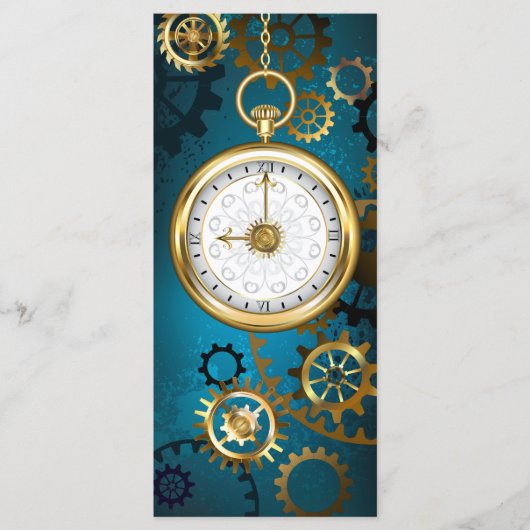 Steampunターコイズの背景(ギア) メニュー (正面)