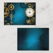 Steampunターコイズの背景(ギア) 紹介カード (正面/裏面)