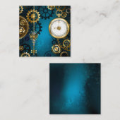 Steampunターコイズの背景(ギア) 紹介カード (正面/裏面)