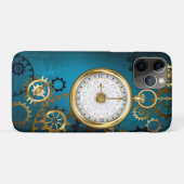 Steampunターコイズの背景(ギア) Case-Mate iPhoneケース (裏面(横))