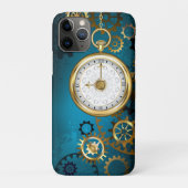 Steampunターコイズの背景(ギア) Case-Mate iPhoneケース (裏)