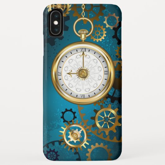 Steampunターコイズの背景(ギア) Case-Mate iPhoneケース (裏面)