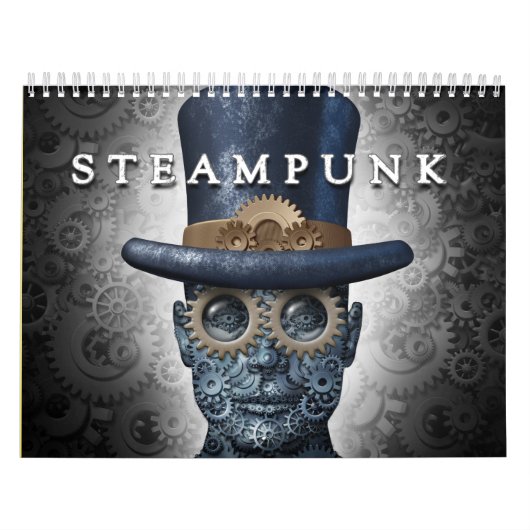 Steampunkおよび蒸気のパンクのカレンダー カレンダー (カバー)