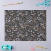 Steampunkさびた金属の花の切り離し用パターン 薄葉紙 (クラフト)