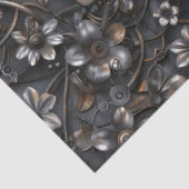 Steampunkさびた金属の花の切り離し用パターン 薄葉紙 (詳細)