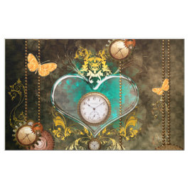 Steampunkのすばらしいハート ファブリック