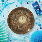 Steampunkのすばらしい時計仕掛け ペーパープレート (パーティー)