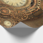 Steampunkのすばらしい時計仕掛け ラッピングペーパー (角)