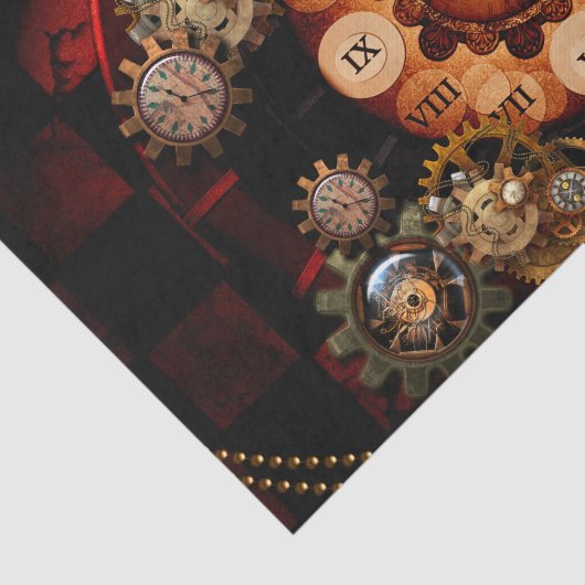 Steampunkのすばらしい時計仕掛け 薄葉紙 (詳細)