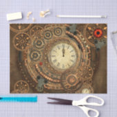 Steampunkのすばらしい時計仕掛け 薄葉紙 (クラフト)