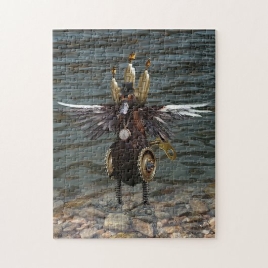 Steampunkのアヒルのジグソーパズル ジグソーパズル (縦)