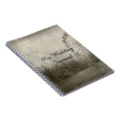 Steampunkのカーニバルのシルクハットの結婚式ジャーナル ノートブック (右側)