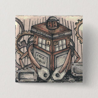 Steampunkのキャラクターボタン 缶バッジ