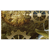 Steampunkのギア   を持つ素晴らしい機械フクロウ ファブリック (ファットクォーター)