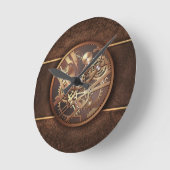 steampunkのギア ラウンド壁時計 (傾斜)