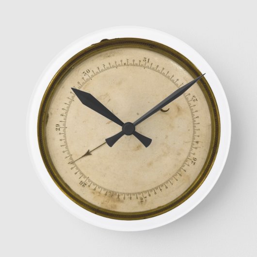 Steampunkのゲージ ラウンド壁時計 (正面)