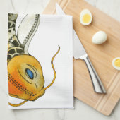 Steampunkのコイ キッチンタオル (四つ折り)