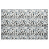 Steampunkのコラージュ#2 -ノベルティの生地 ファブリック (ファットクウォーター)