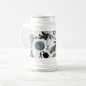 SteampunkのコラージュColorized ビールジョッキ (正面左)