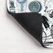 SteampunkのコラージュColorized マウスパッド (コーナー)