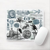 SteampunkのコラージュColorized マウスパッド (マウス)