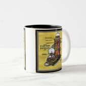 Steampunkのコーヒー執事のマグ ツートーンマグカップ (正面右)
