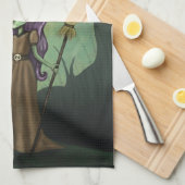 Steampunkのゴシック様式魔法使い キッチンタオル (四つ折り)