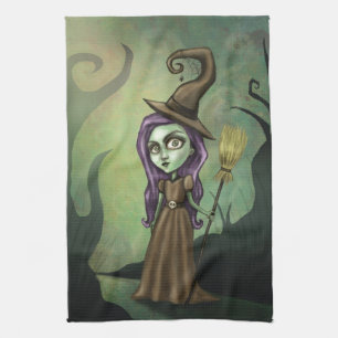 Steampunkのゴシック様式魔法使い キッチンタオル