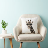 Steampunkのサングラスのゴーグルを持つキリン クッション (椅子)