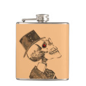 Steampunkのスカルのフラスコ フラスク (正面)
