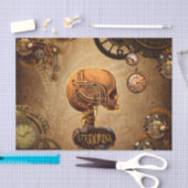 Steampunkのスカル 薄葉紙 (クラフト)
